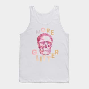 Pink skull more glitter Tank Top